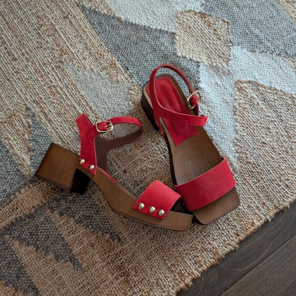 Anthropologie double strap heels - Picture 3 of 6